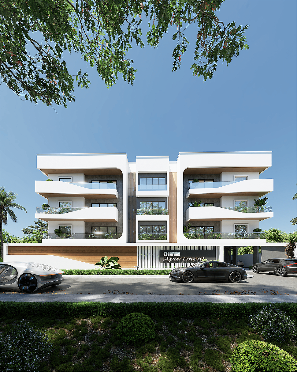 2 bedroom residence at Civic Apartments