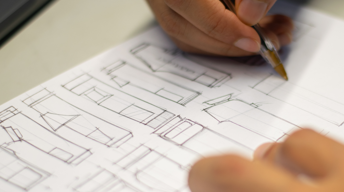 Early concept sketching turning ideas into product concepts