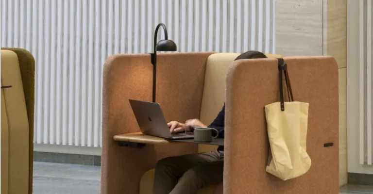 Ergonomic WFH Booth Supporting Focus And Employee Comfort