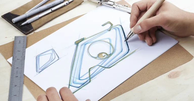 Concept Design Sketching For A Startup Project