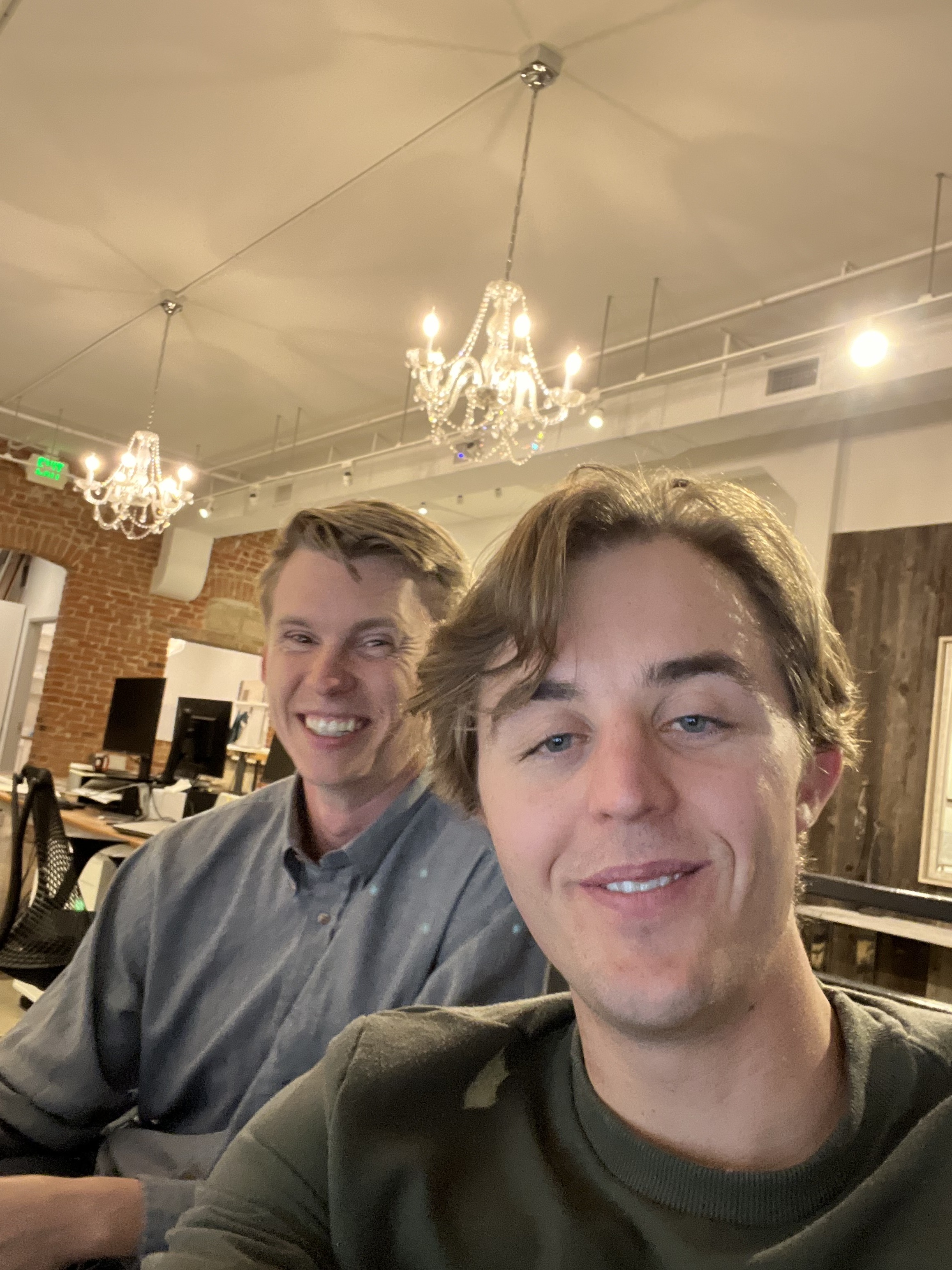 Ranger Woodland and Roger Nichols in the first Boulder office