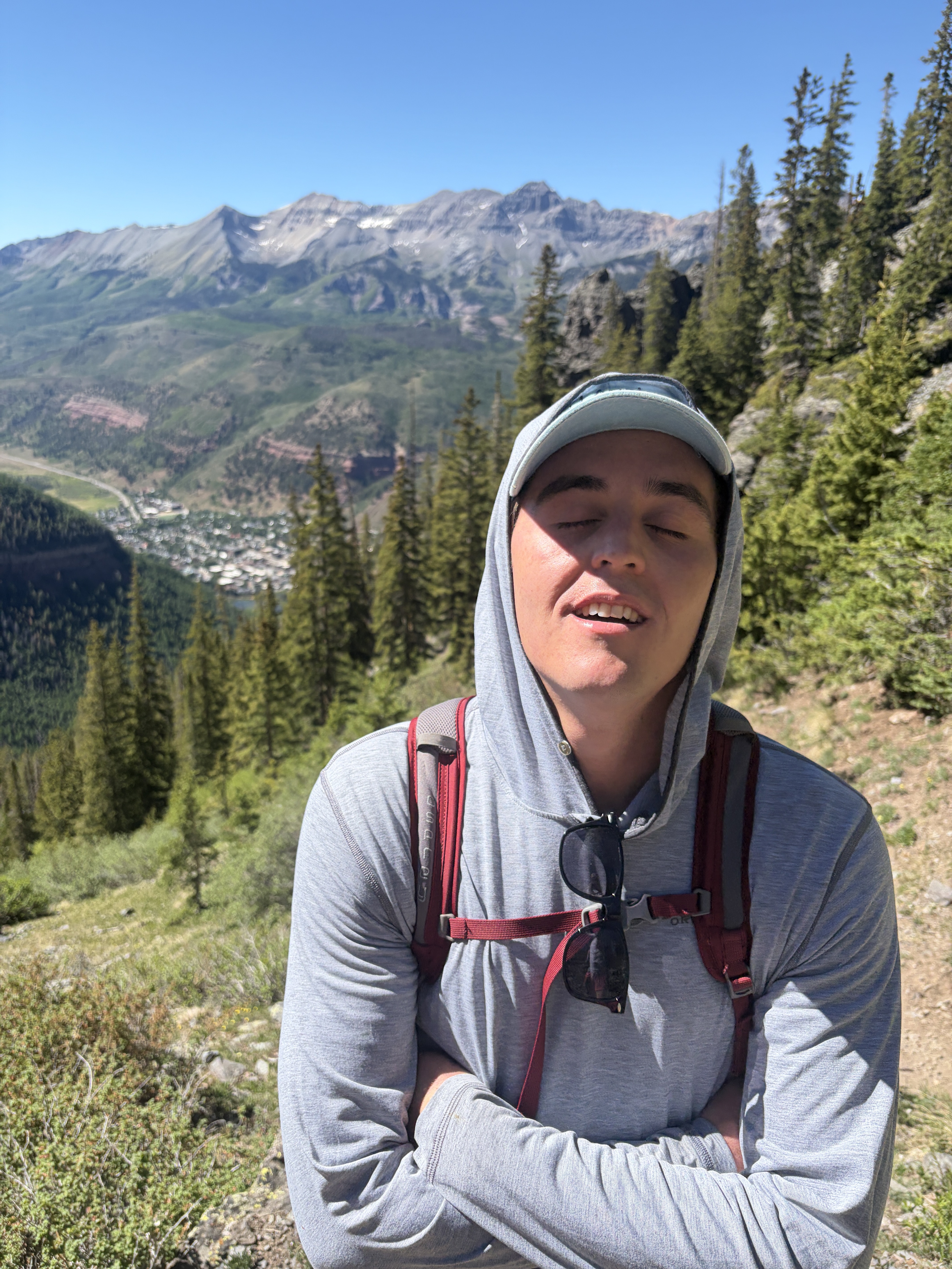 Ranger Woodland hiking in the mountains