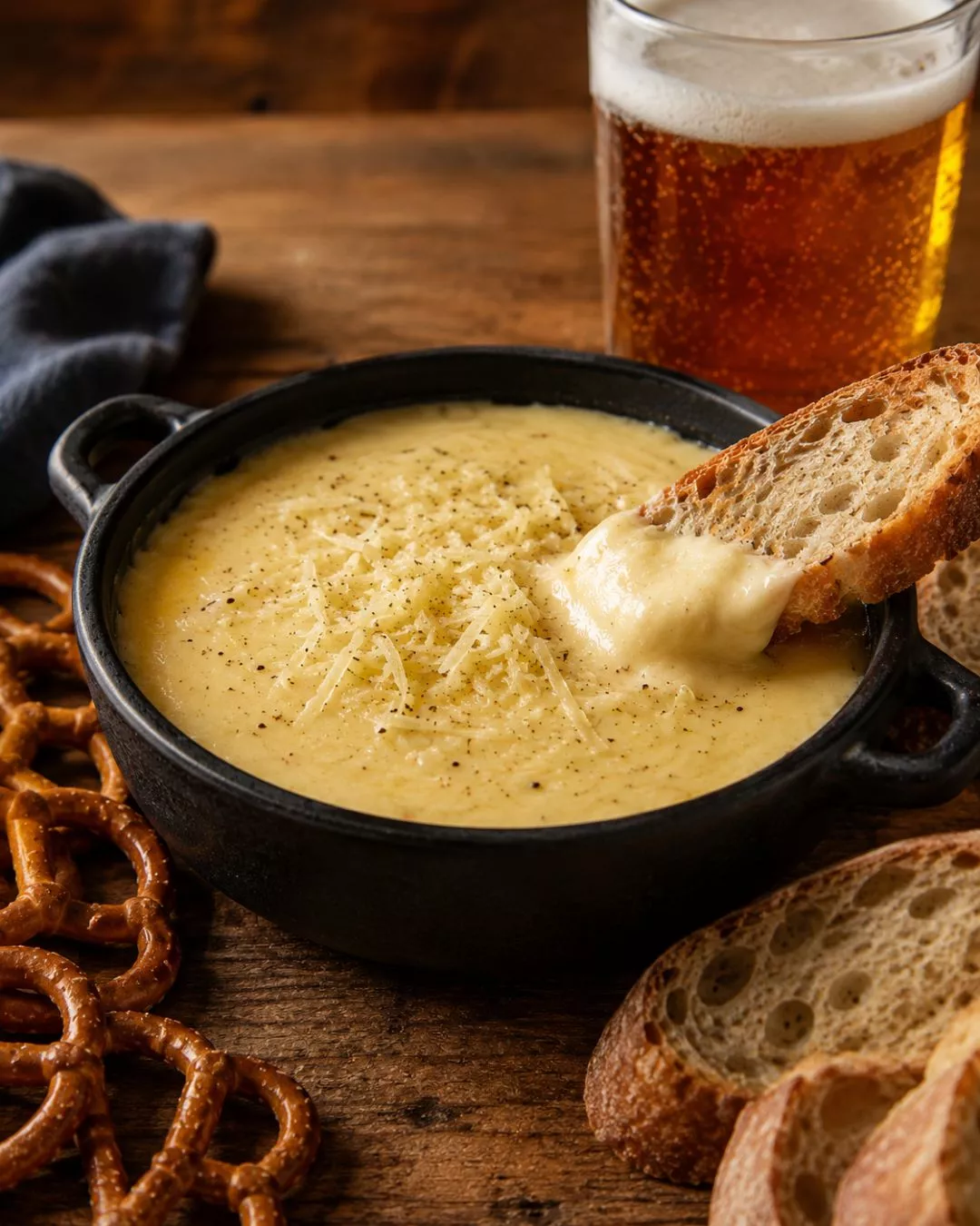 Croome cheese and beer dip