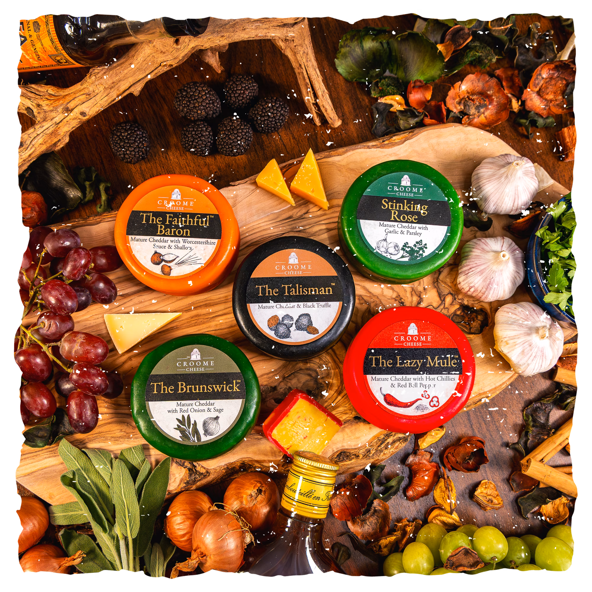 cheese selections from croome cheese