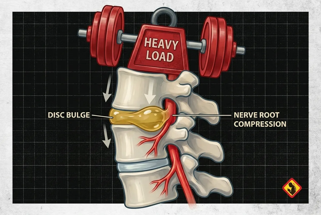 weightlifter neck pain heavy squat disc compression gym strain nerve root compression non surgical decompression Singapore