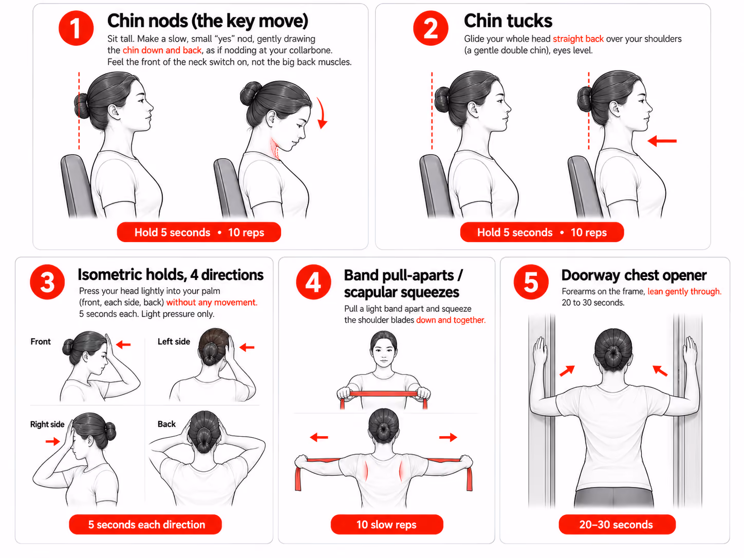 Neck-strengthening exercises for tension and cervicogenic headaches.