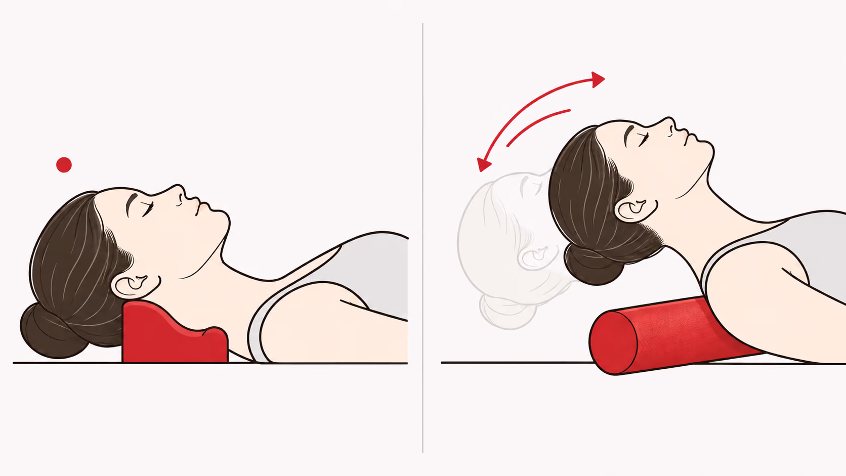 Lying still on a cervical D-roll compared with rolling the head and neck over a foam roller