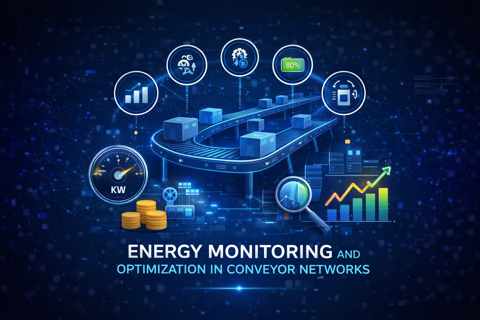 Energy Monitoring and Optimization in Conveyor Networks