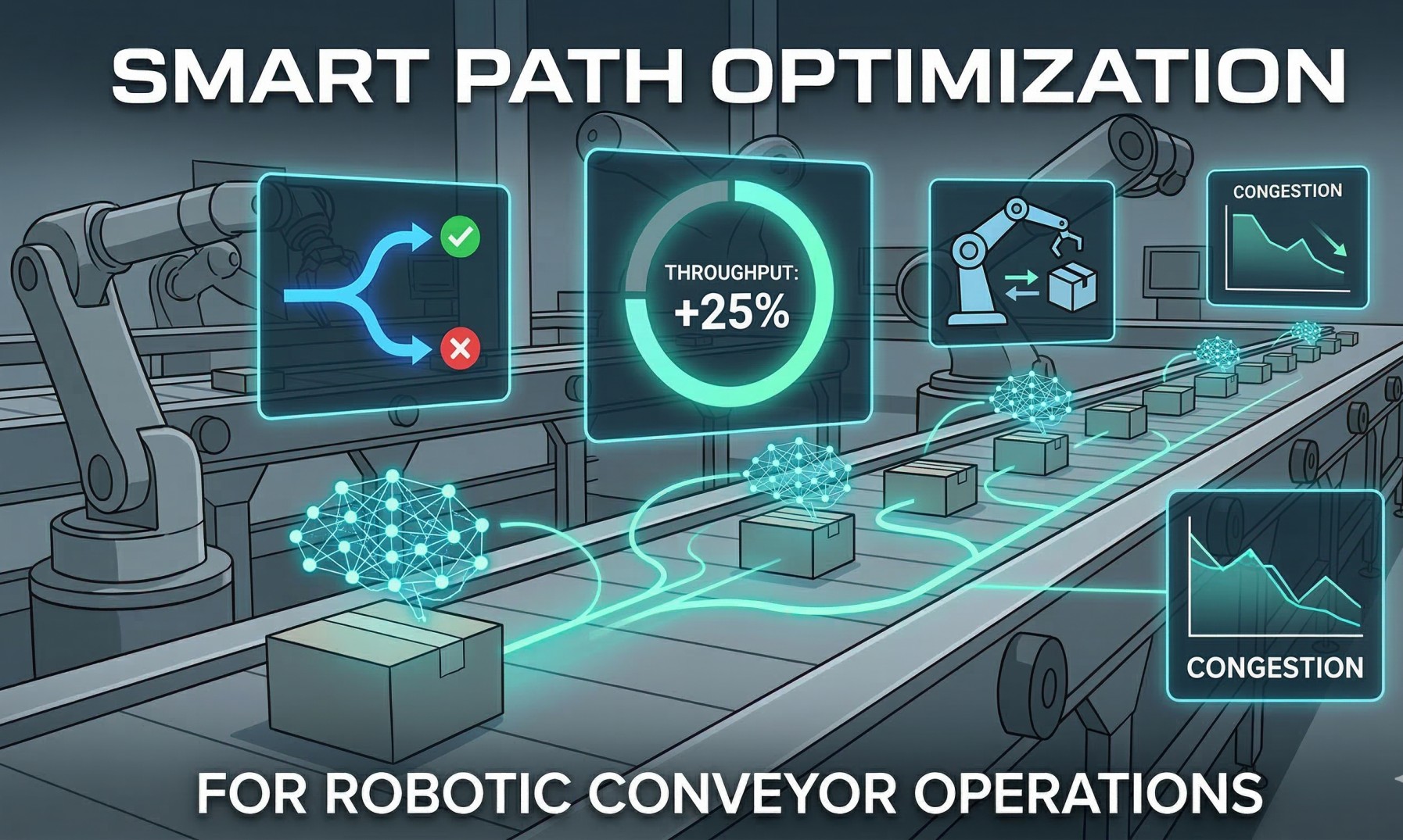 Smart Path Optimization for Robotic Conveyor Operations