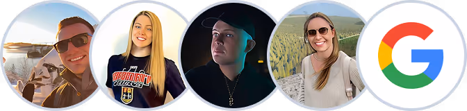 Avatare von Bewertungen von Personen auf Google Maps Bewertungsprofil zu Chiropraxis Gärtner