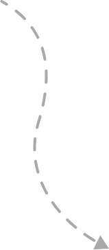 Gray dashed curved arrow pointing downward and to the right.