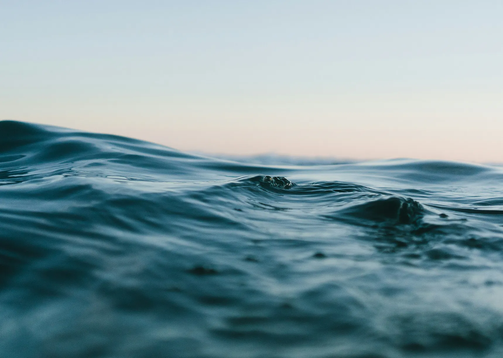 The sea and a blue sky.