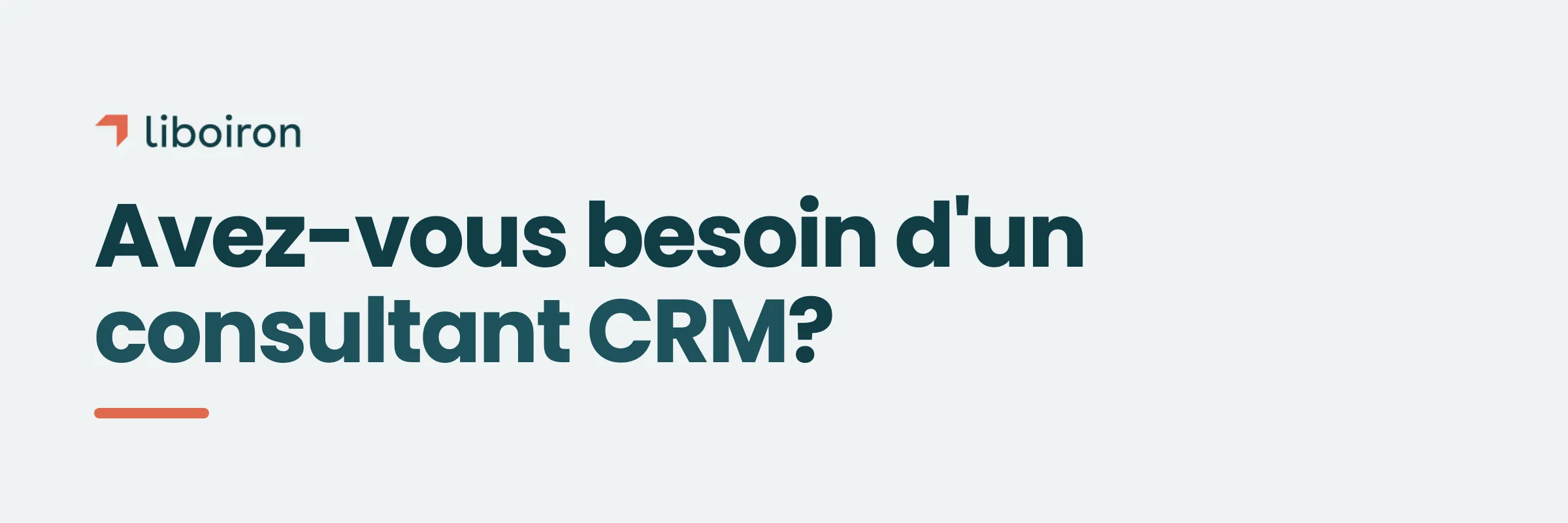 Avez-vous besoin d'un consultant CRM?