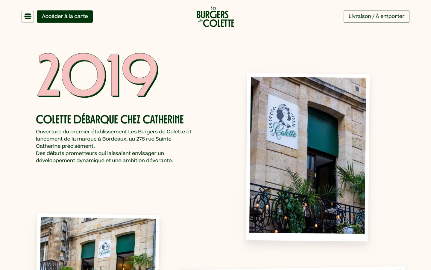 Capture d'écran - Les burgers de Colette