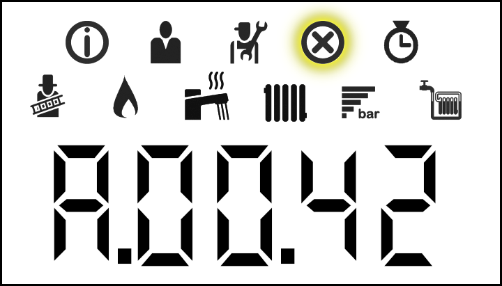 Remeha cv-ketel storingscode A.00.42