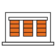 ícono de camión color naranjo para simbolizar la optimización de transporte