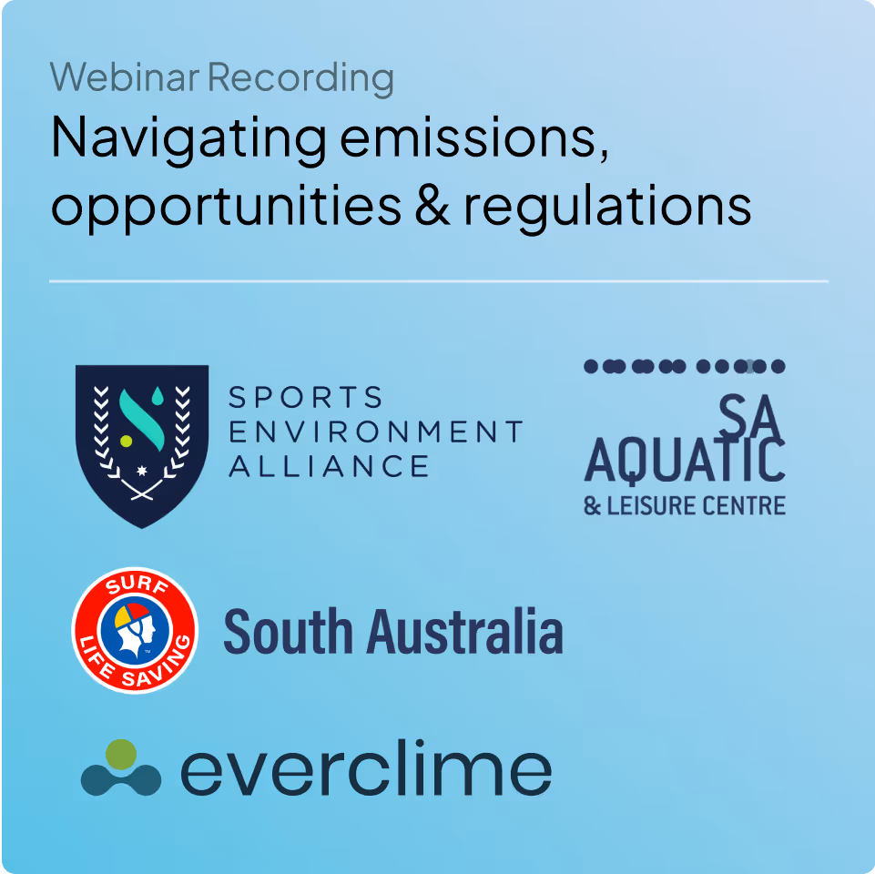 Sustainability in Sport Webinar