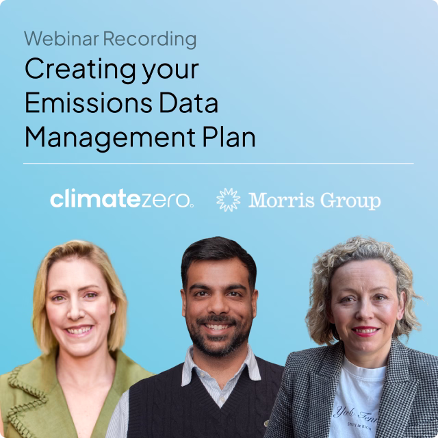 Creating your Emissions Data Management Plan