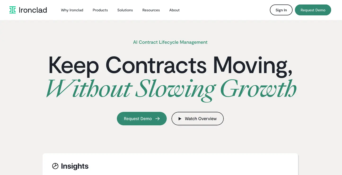 Ironclad contract automation tool