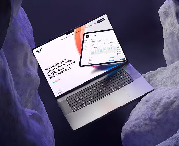 reOS website screenshot