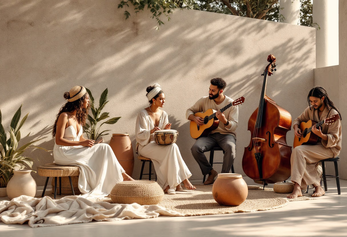 image of band performing on stage