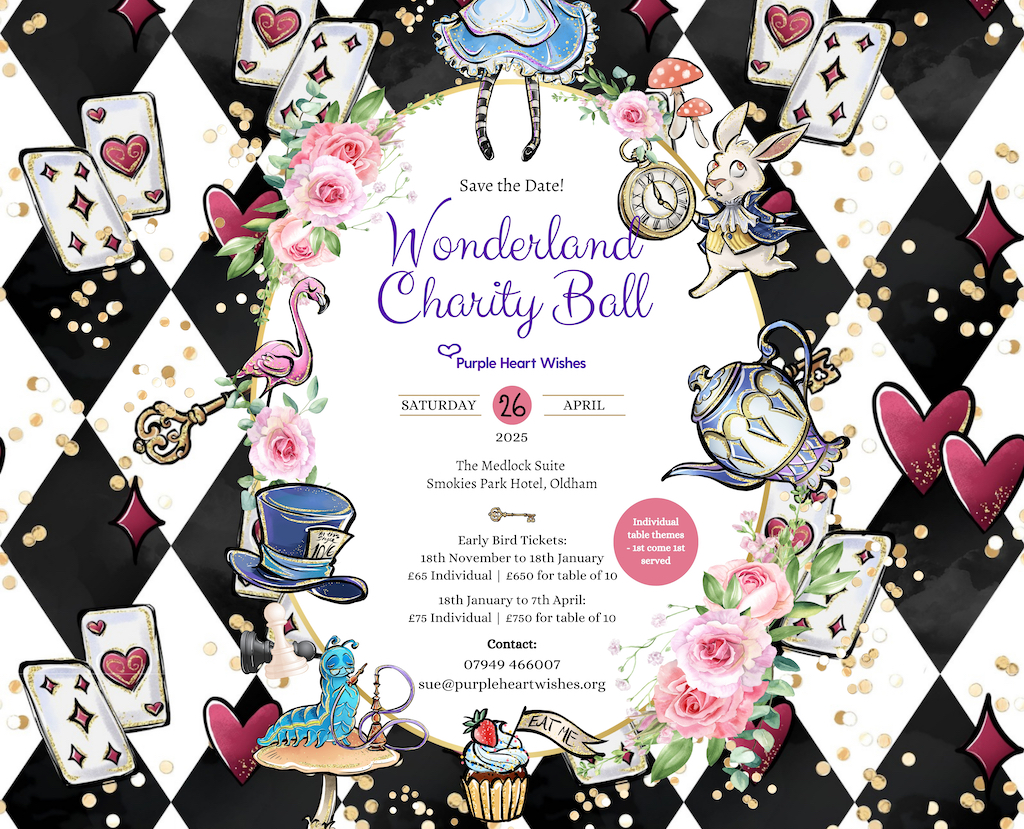 Purple Heart Wishes - Wonderland Ball 