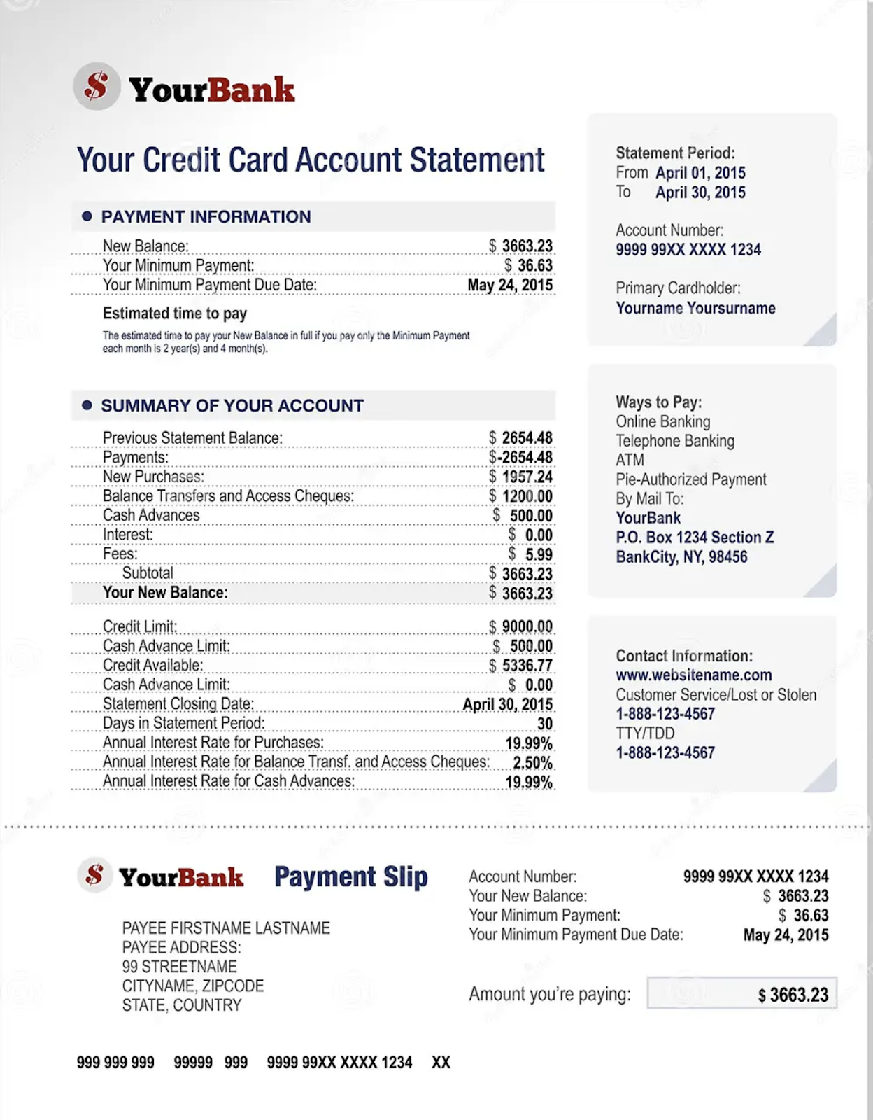 How to Read a Credit Card Statement? Bright Money