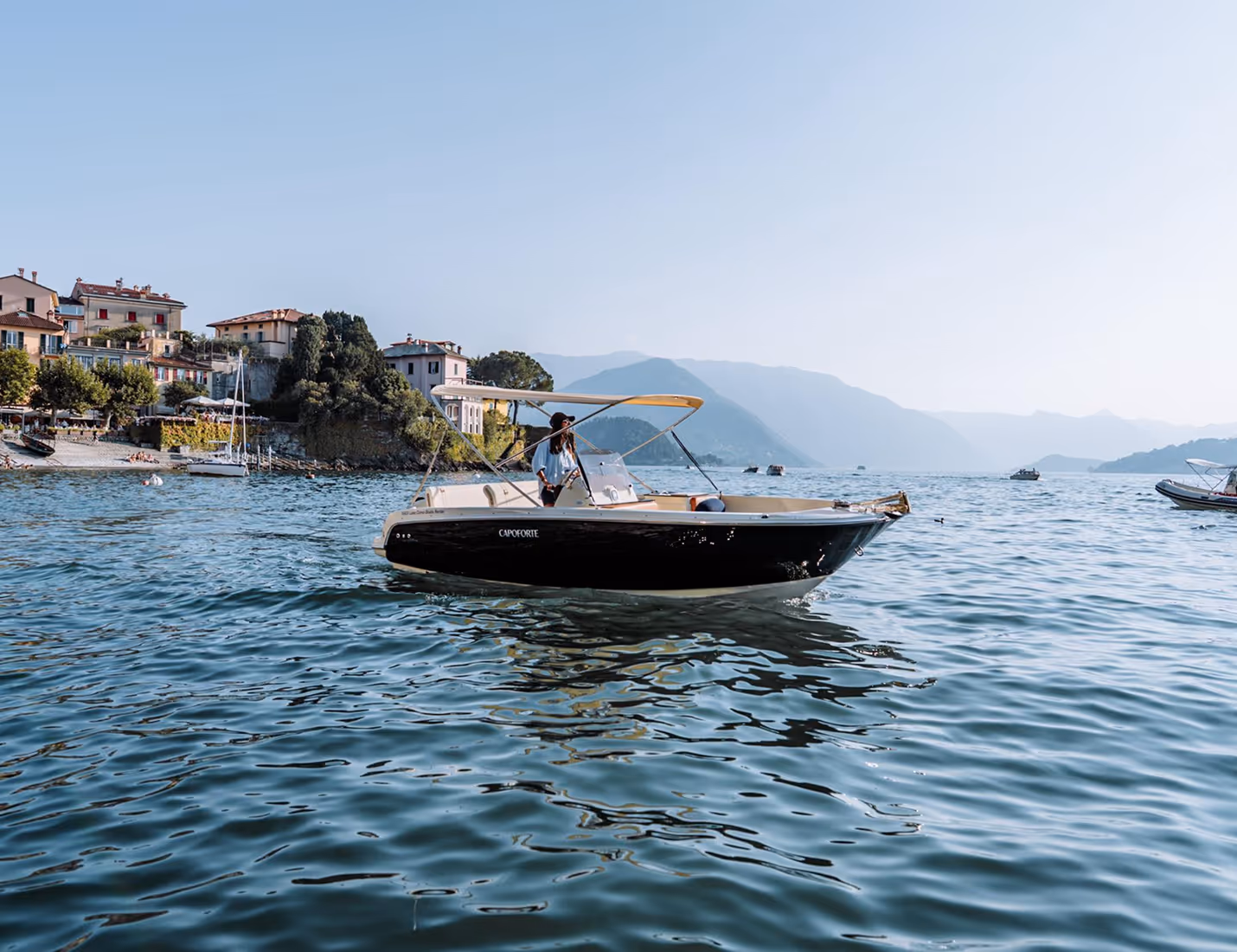 Boat rental on lake Como