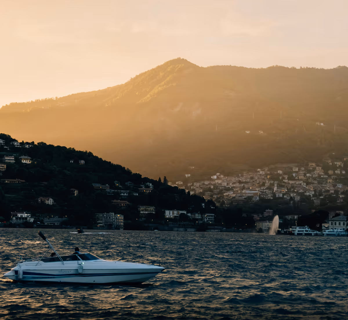 Boat tours on lake Como, Italy