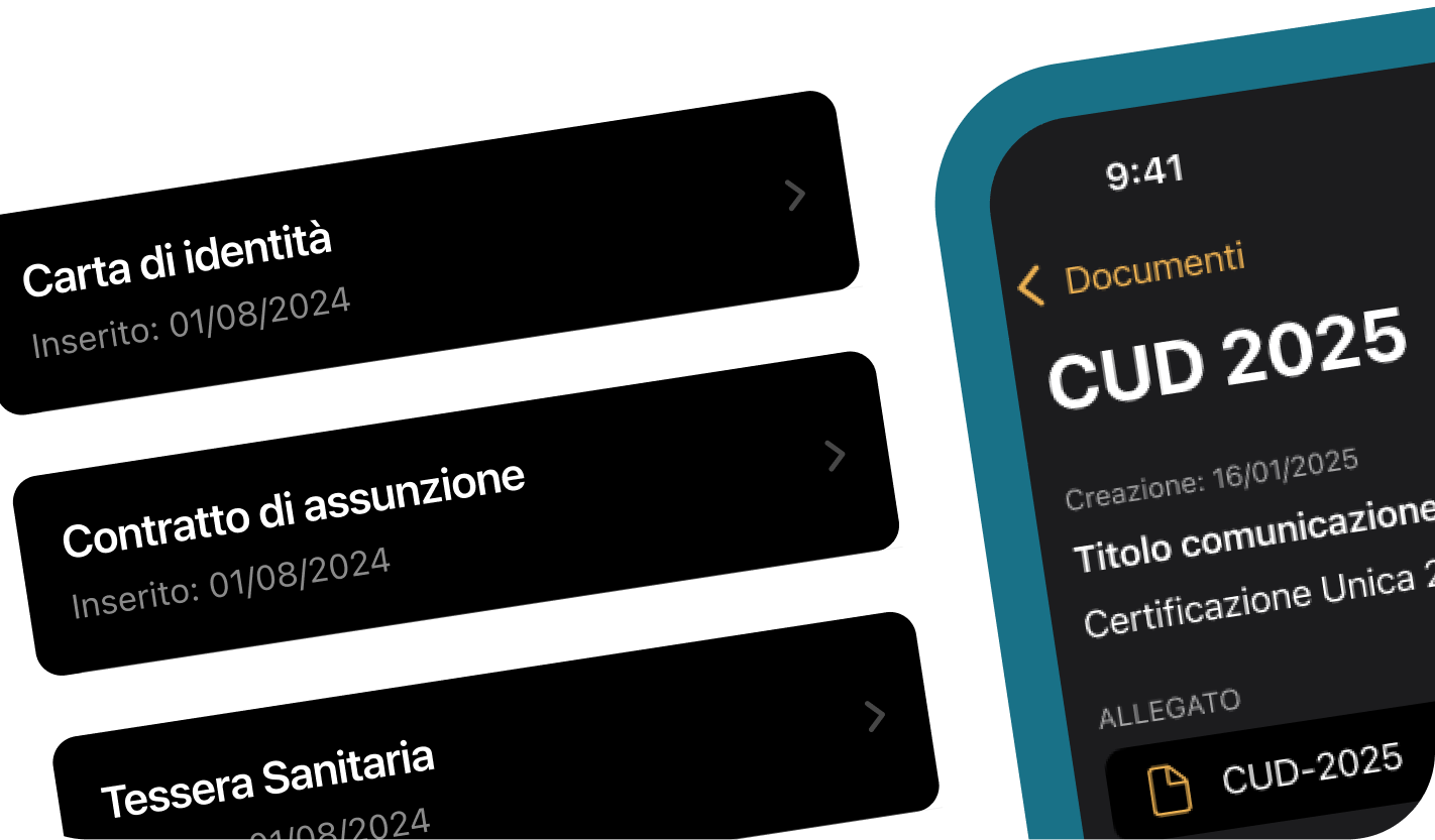 Dimostrazione della modalità di caricamento dei documenti del dipendenti