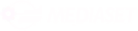logo mediaset bianco
