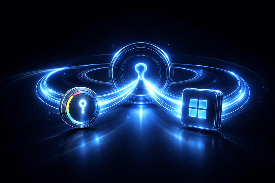 Single Sign-On (SSO) com Google, Microsoft e outros provedores confiáveis.