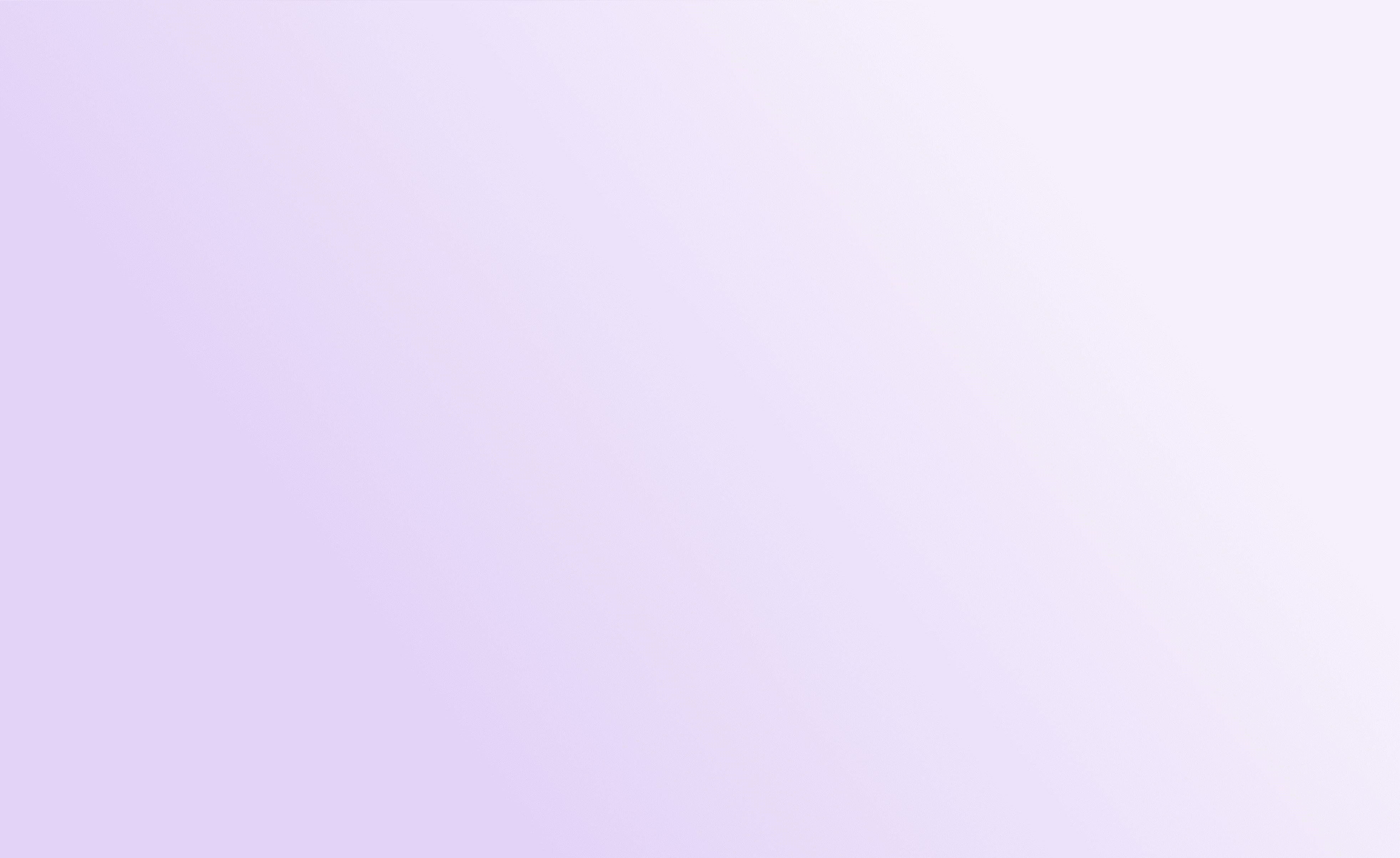 Abstract soft gradient background with shades of pastel purple and lavender.