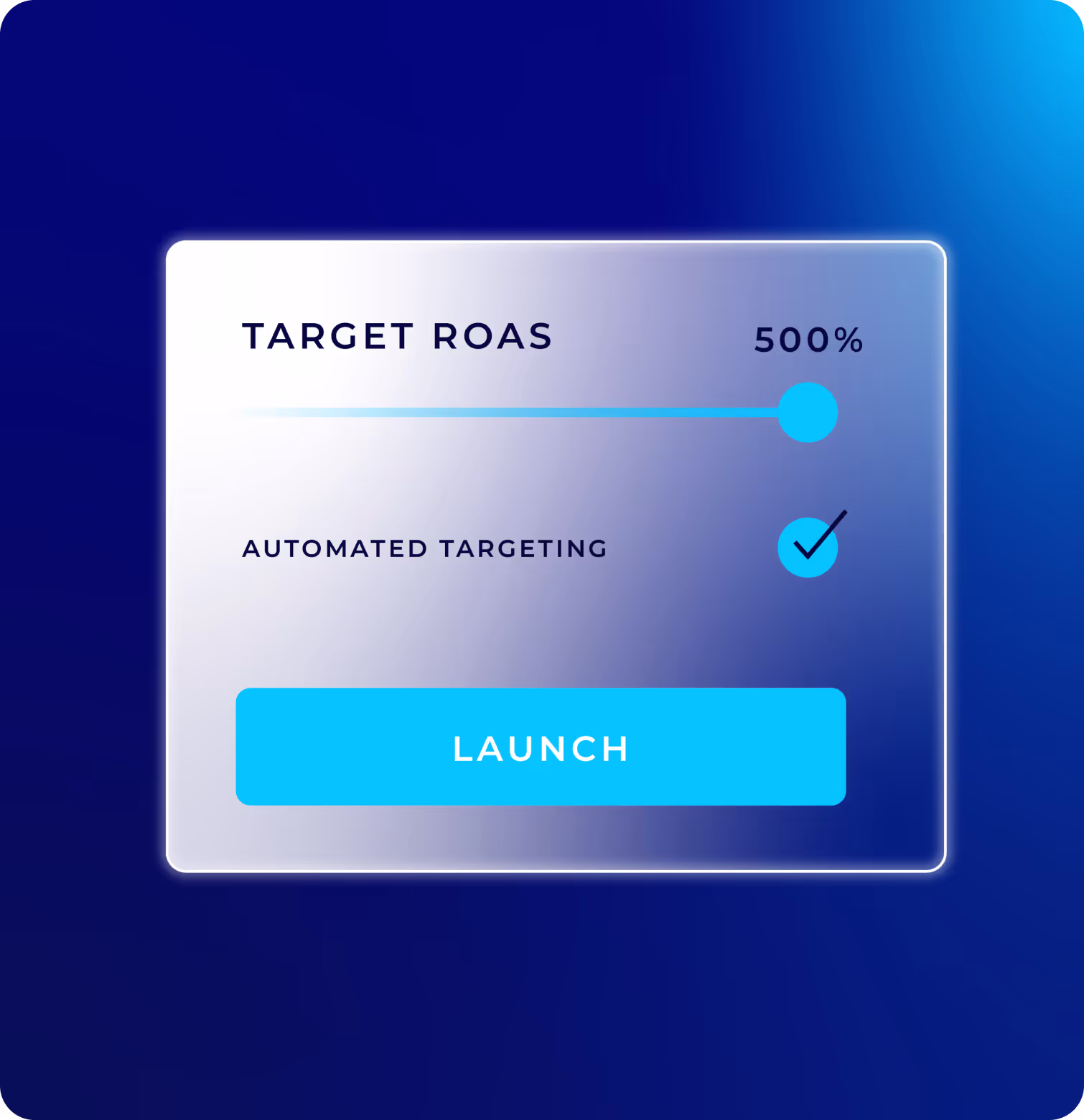optimizing based on target goals