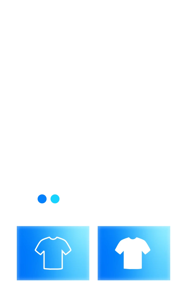 Illustration of a device with ads in different sizes