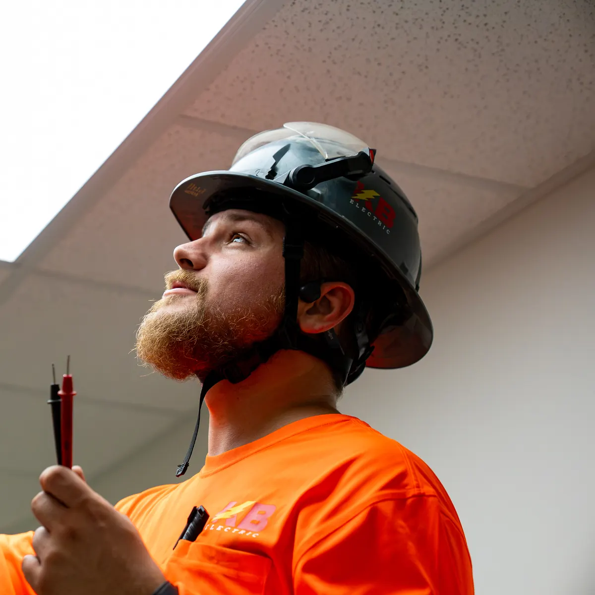 KB Electric service electrician troubleshooting commercial lighting