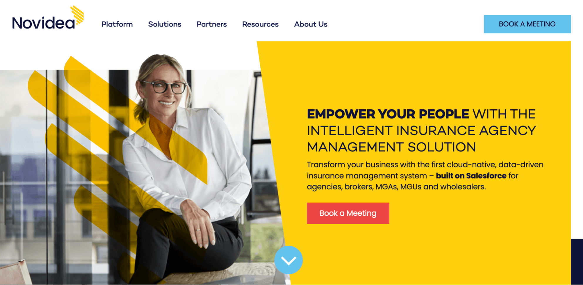 Novidea homepage: Empower your people with the intelligent insurance agency management solution