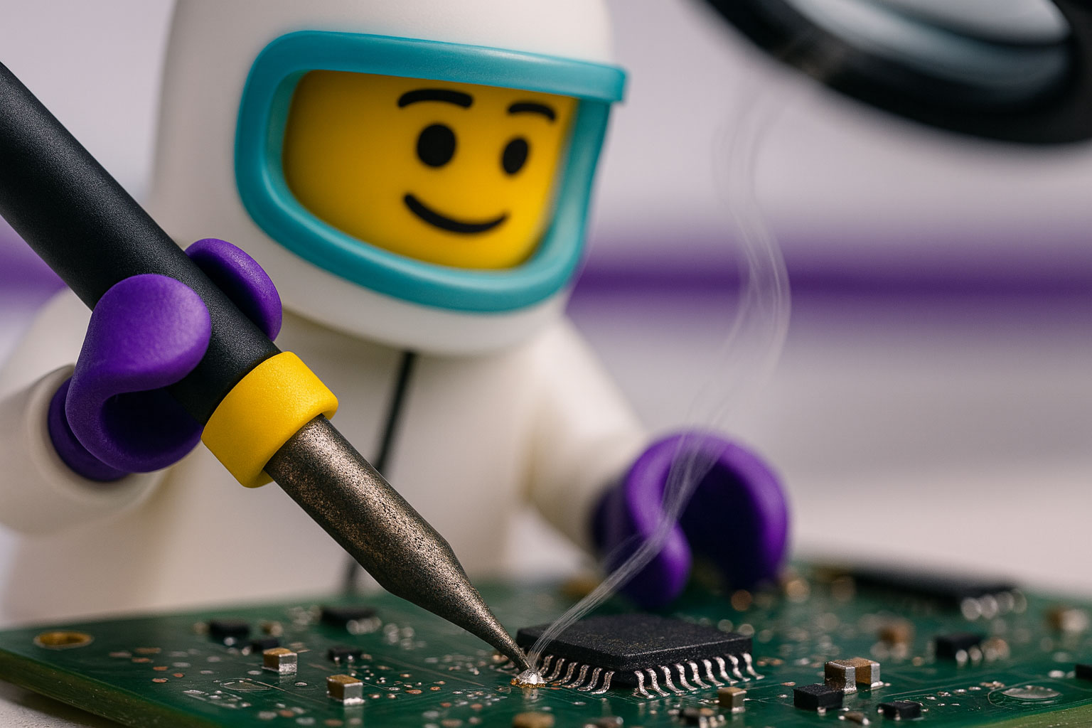 Lego Figurine soldering