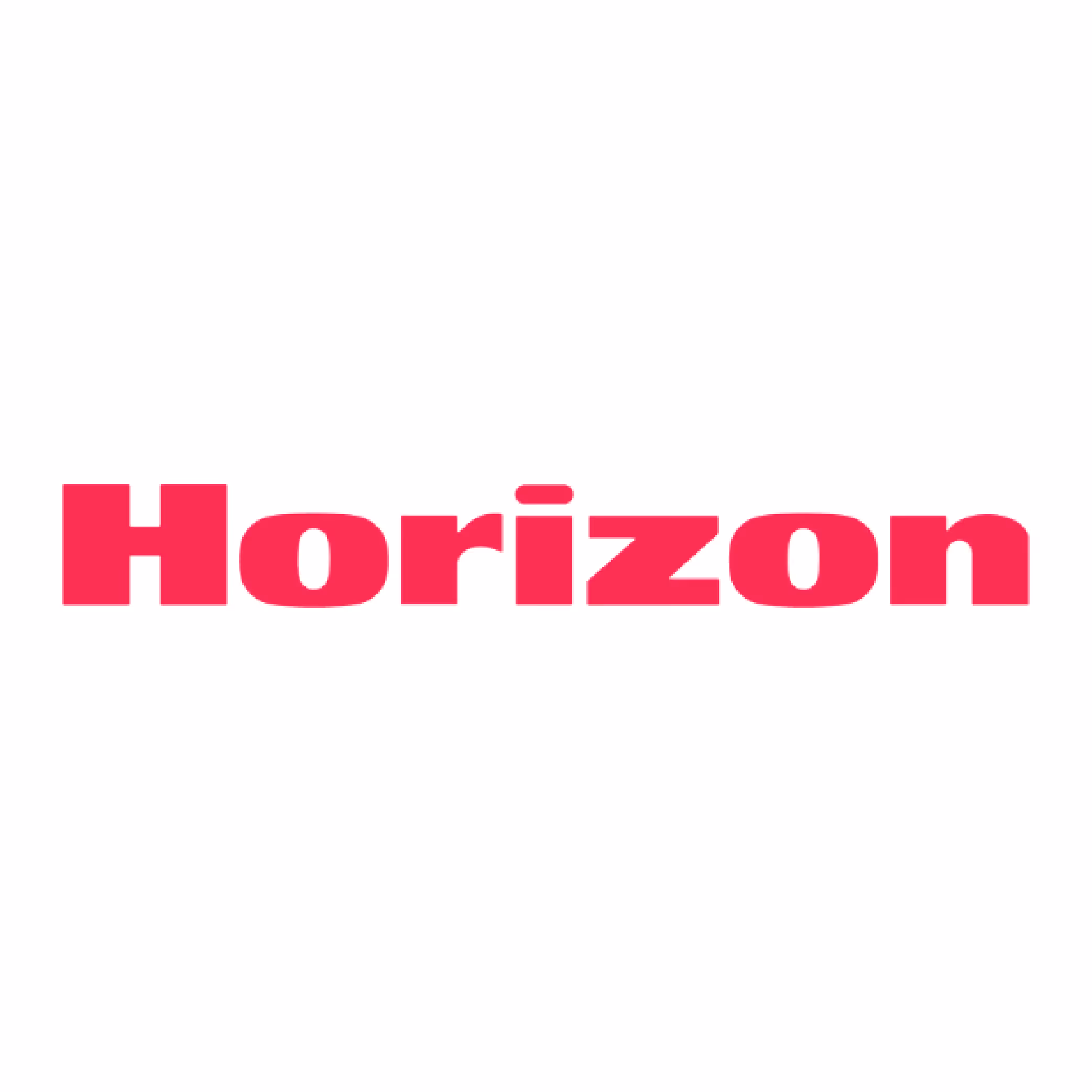 Red bold text spelling Horizon on a white background.