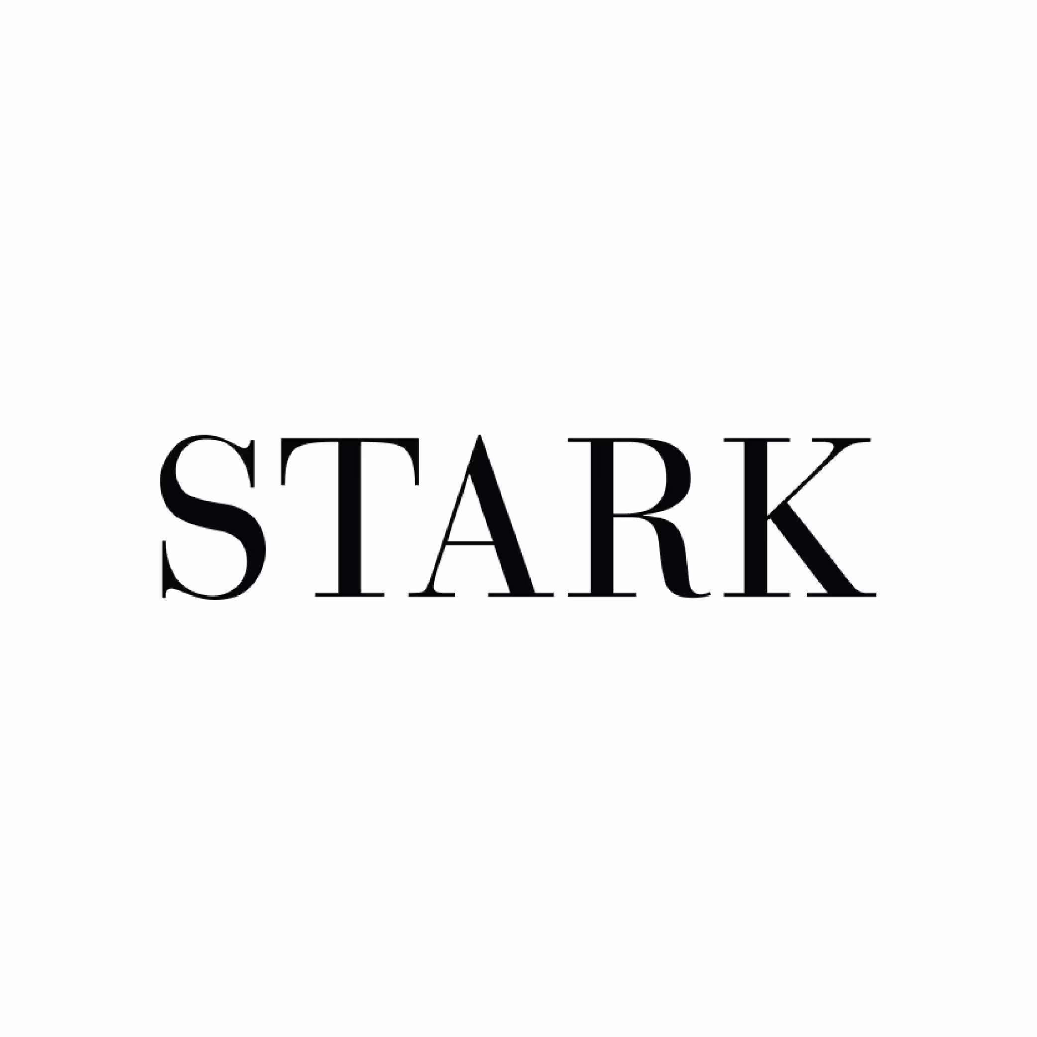 The word STARK in black serif font on a white background.