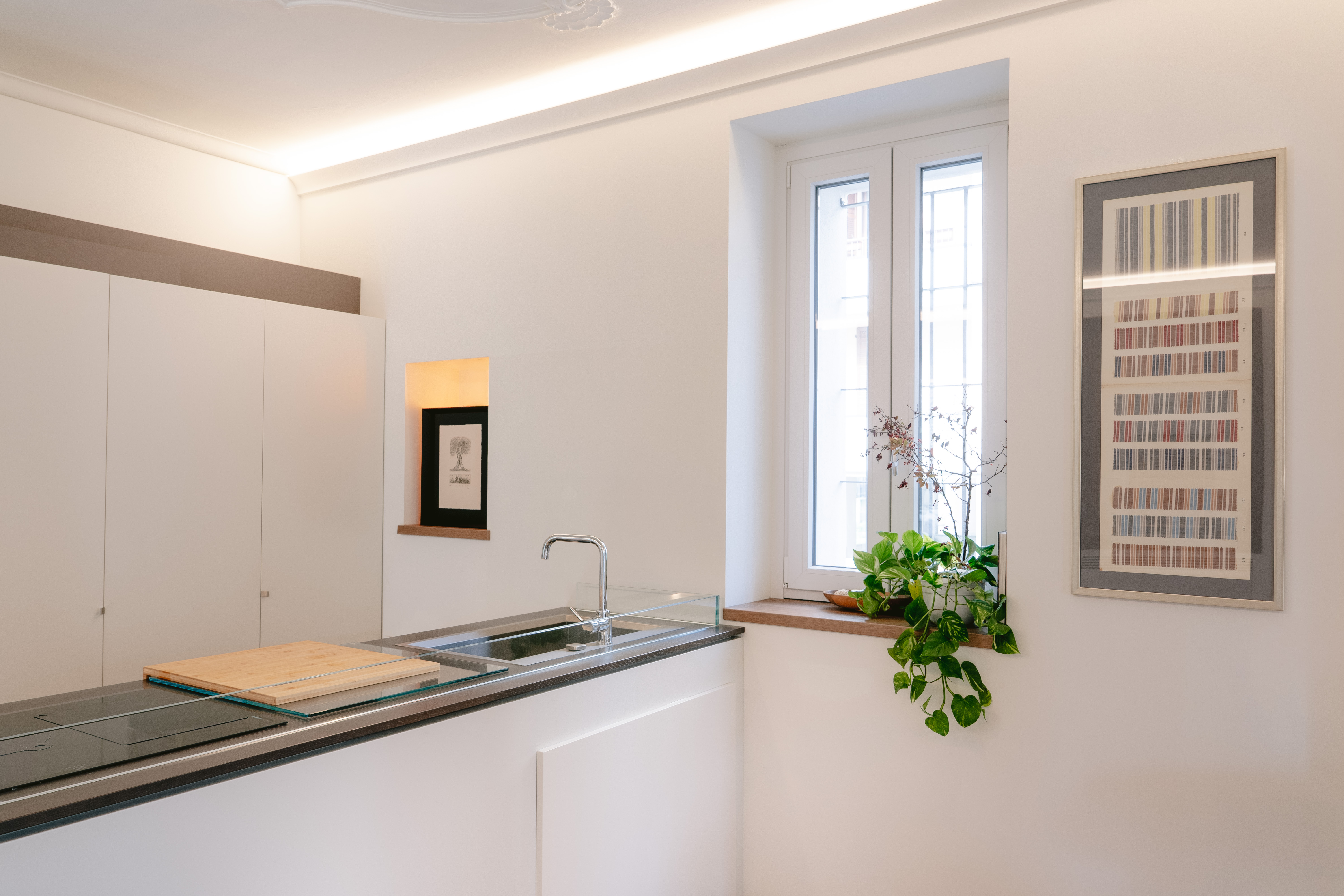 Cucina di Corte Giusti dove viene preparata la colazione fatta in casa.