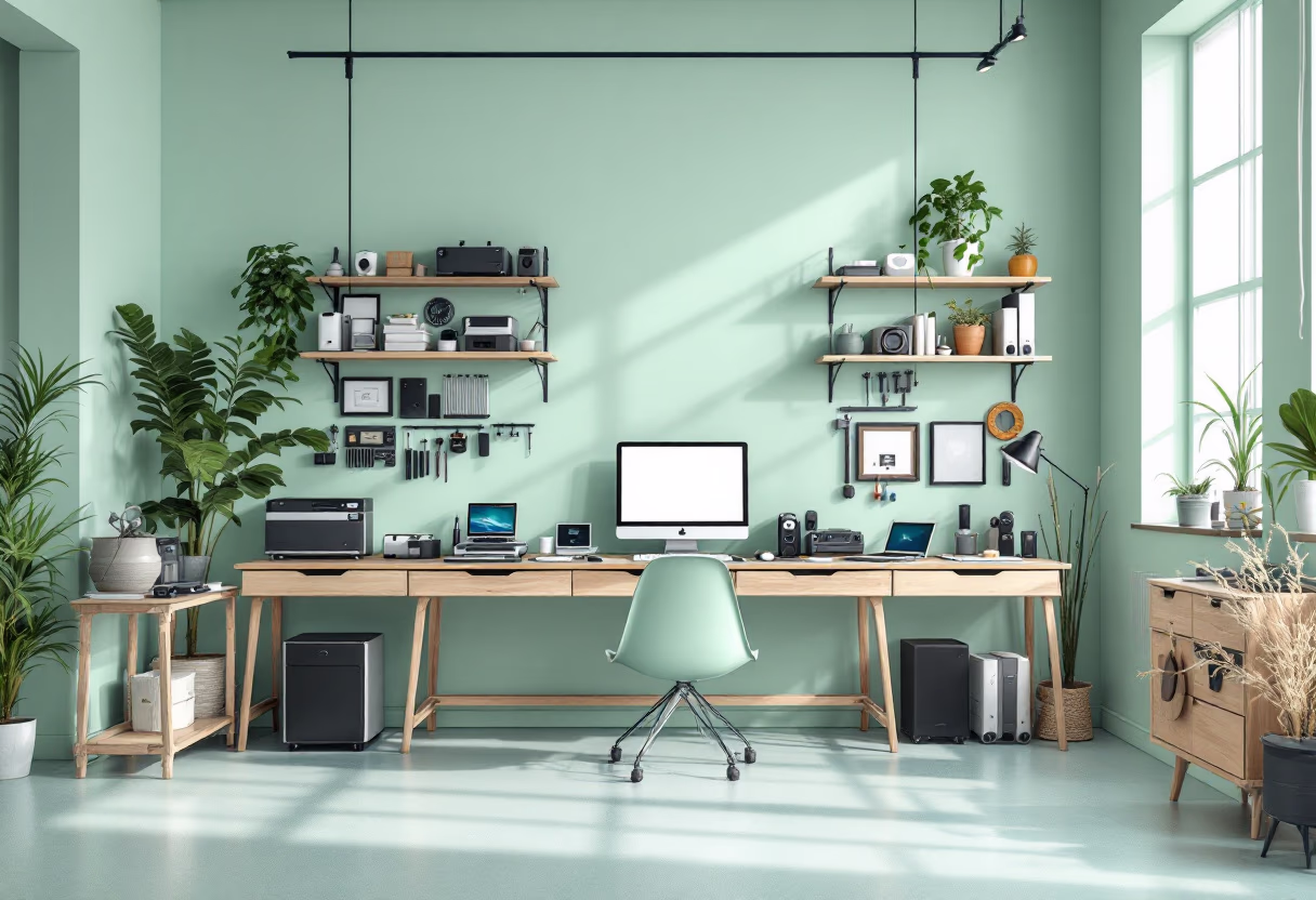 image of electronic repair workshop