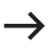 A vector graphic representing a right-pointing arrow, indicating direction or action.