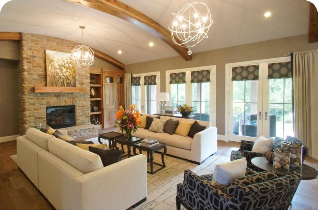 A rectangular area serving as a background for content or an image.