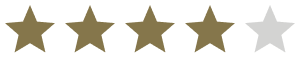 Five star rating graphic