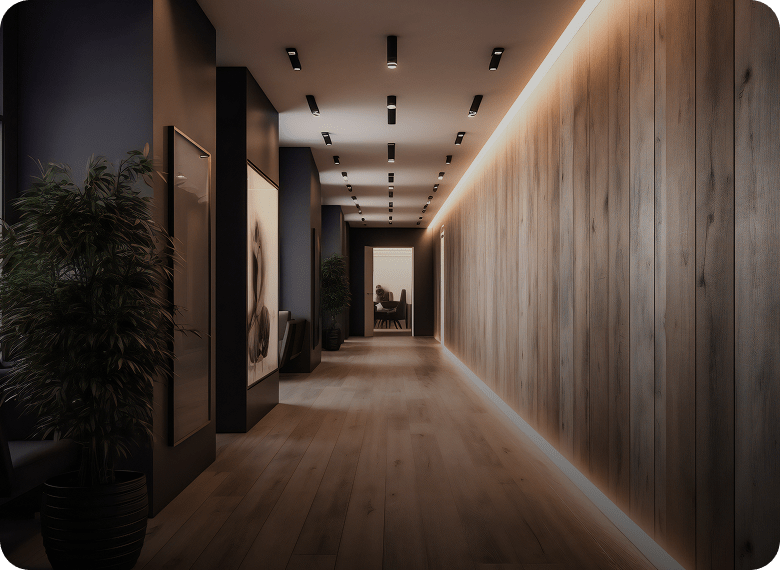 A visual element representing audio systems with an icon and text label.