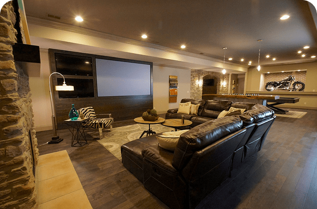 A rectangular area serving as a background for content or an image.