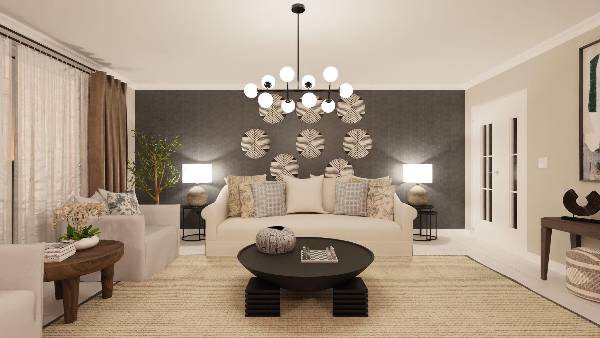 image of recent living room design project