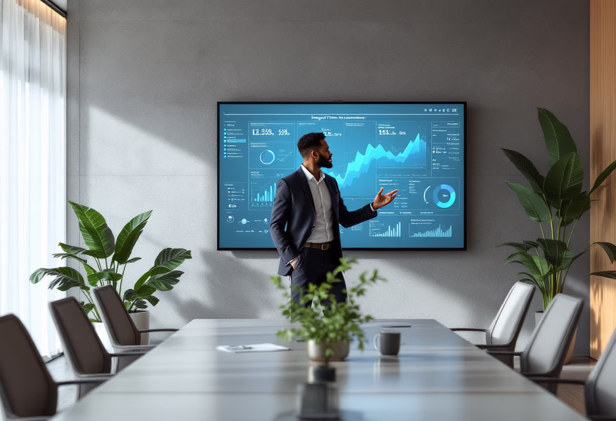 image of consultant advising a business