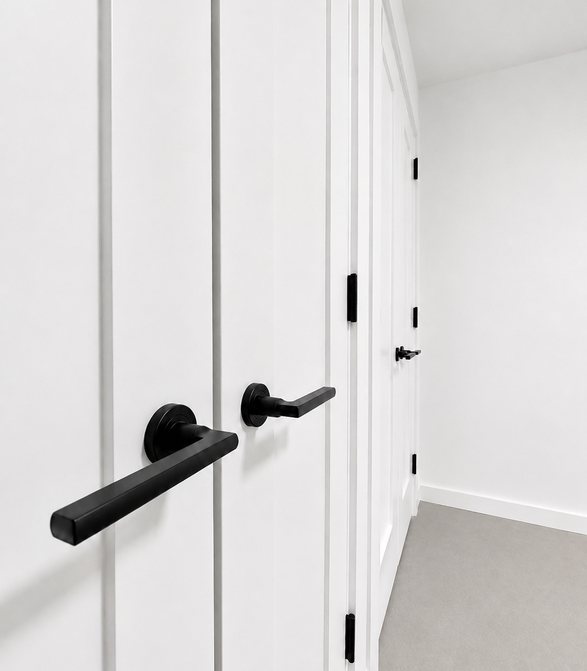 Interior door and hardware upgrade, Toronto area residence